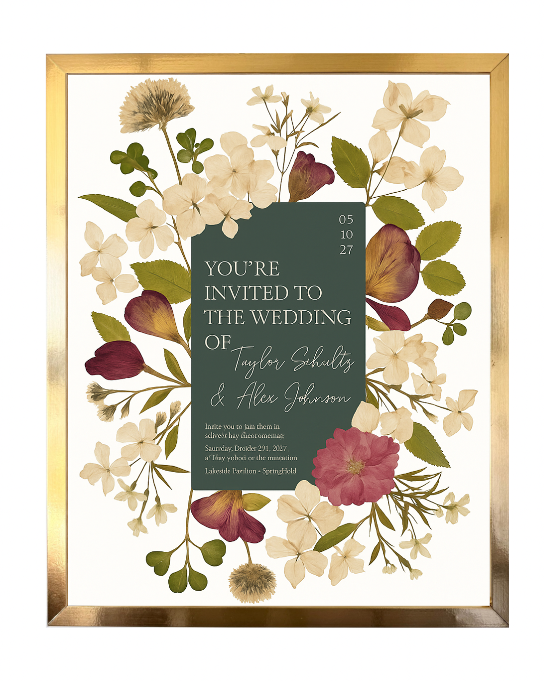 17x21 Wedding Invitation