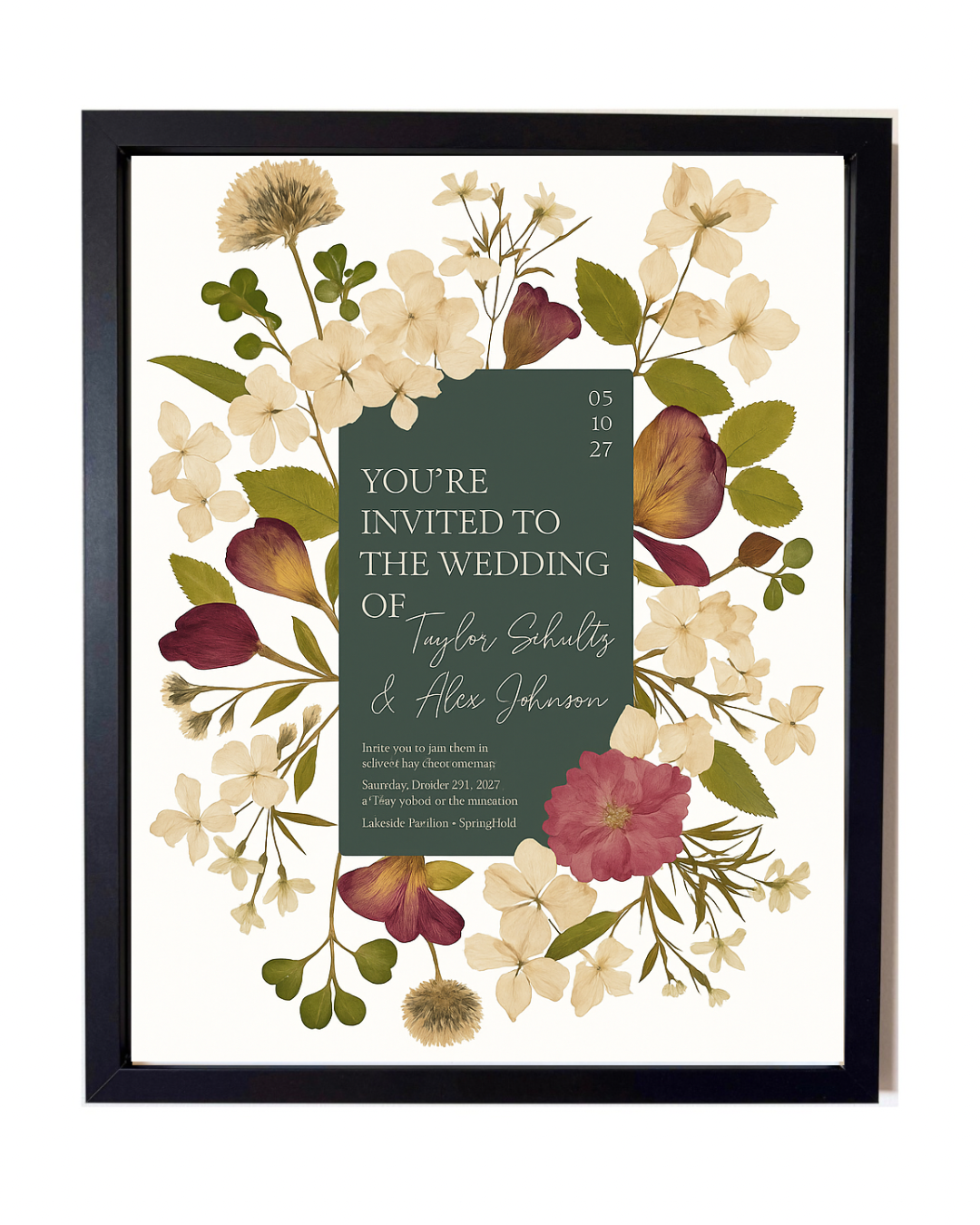 17x21 Wedding Invitation