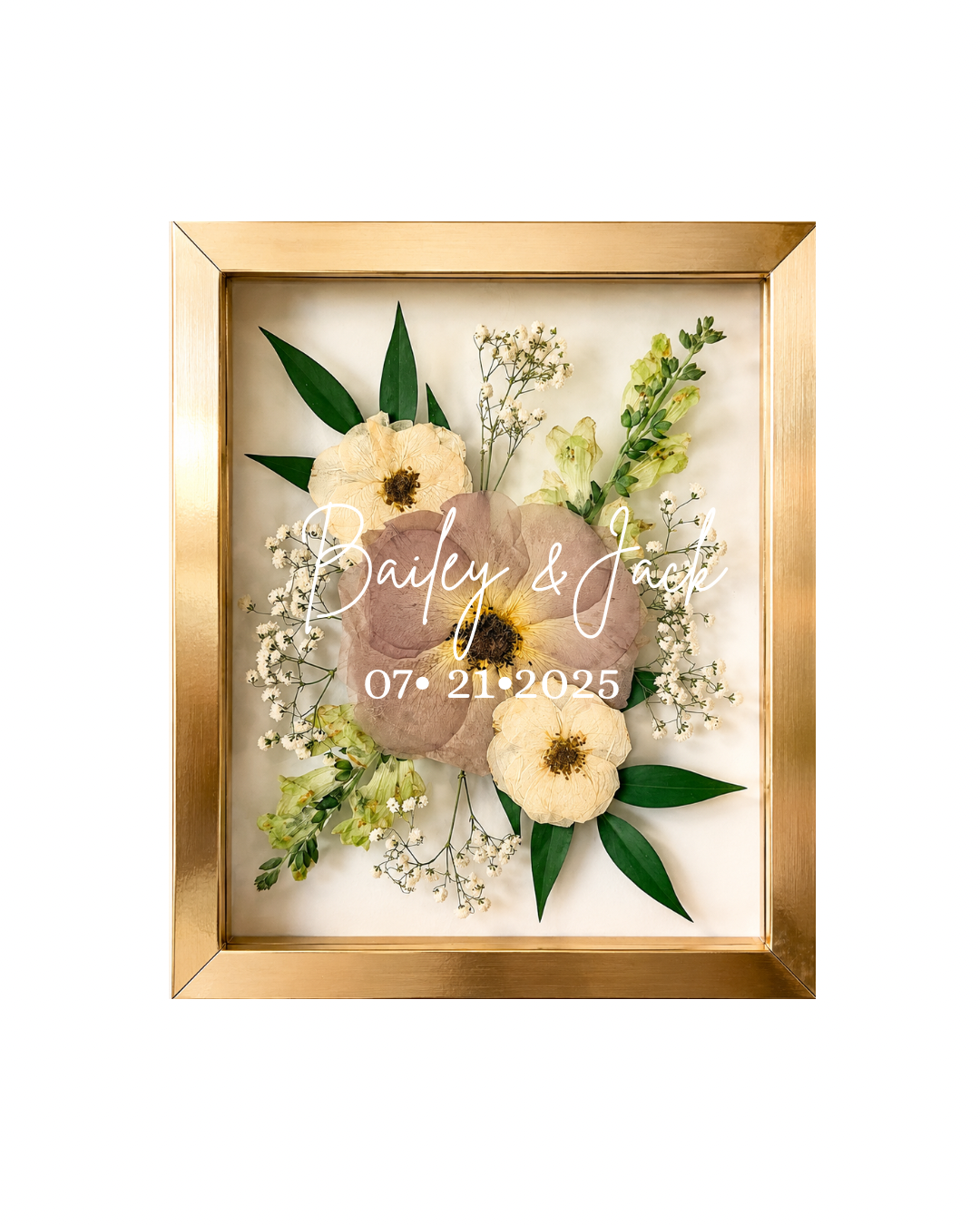 8x10 Wedding with Vinyl Lettering