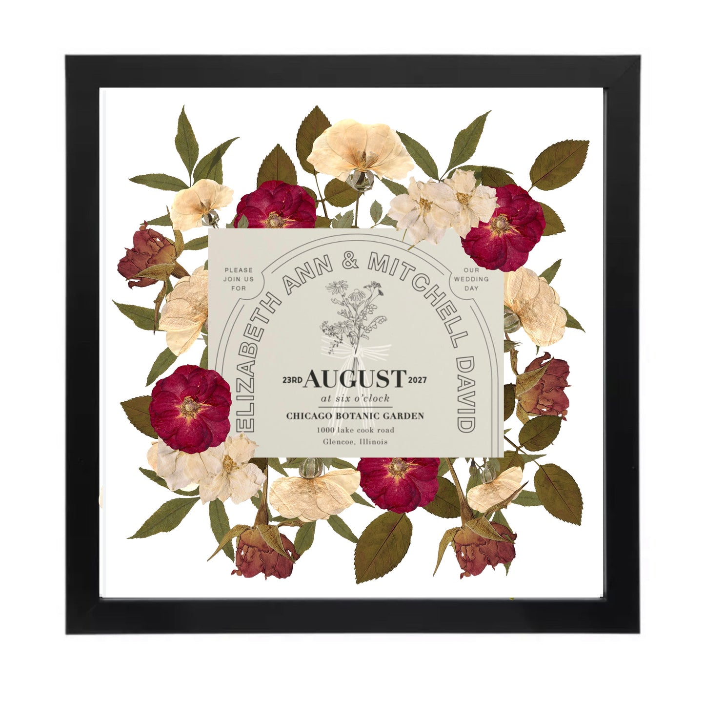 13x13 Wedding Invitation