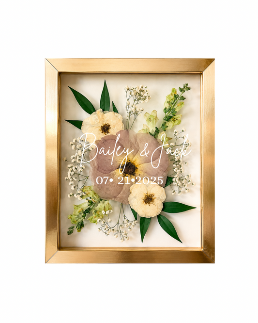 8x10 Wedding with Vinyl Lettering