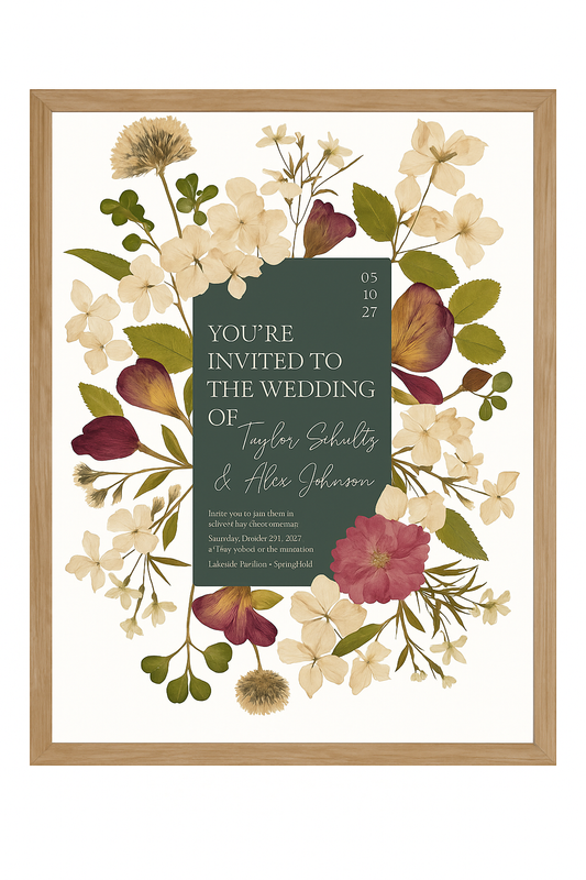 17x21 Wedding Invitation
