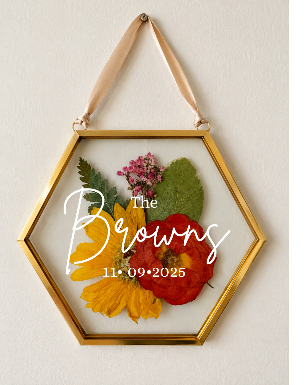4in Mini Frame with Vinyl Lettering
