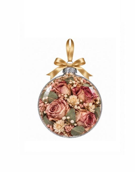 3in Bulb Dried Flower Ornament