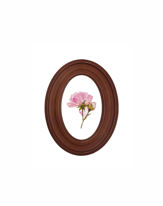 5x7 Wood Oval Frame – White Backing