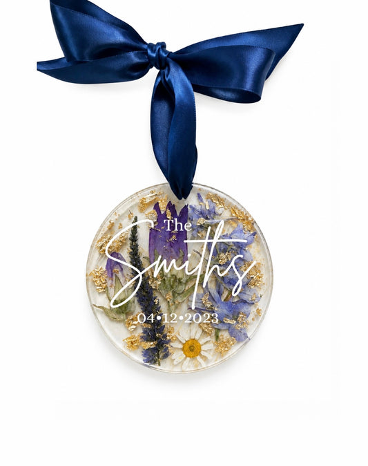 3in Resin with Vinyl Lettering Ornament