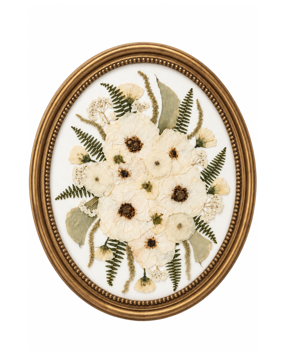 11x14 Oval Bouquet Frame - White Backing