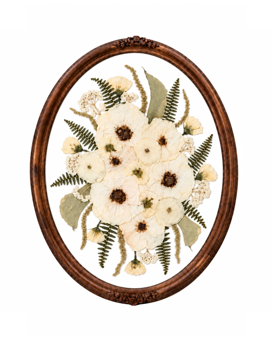 11x14 Oval Bouquet Frame - White Backing