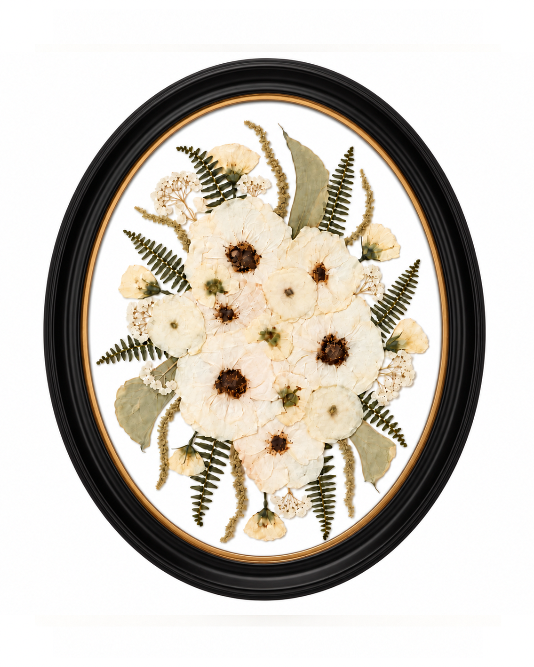 11x14 Oval Bouquet Frame - White Backing